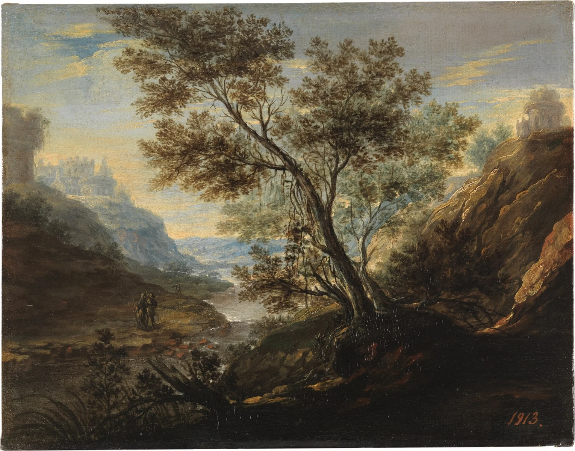 Landscape with Figures, detail
