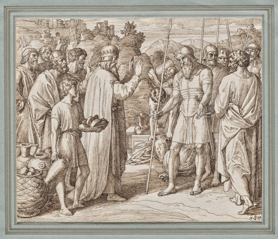 Melchizedek Blessing Abraham, detail