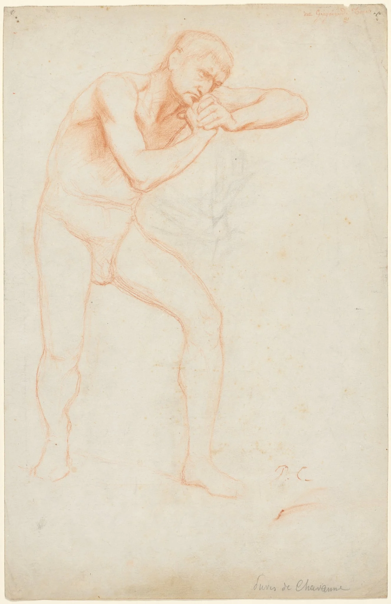 Male Nude, detail