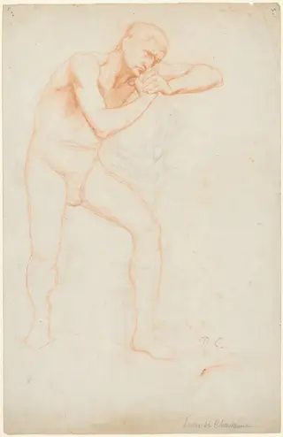 Male Nude, by Pierre Puvis de Chavannes, 1891