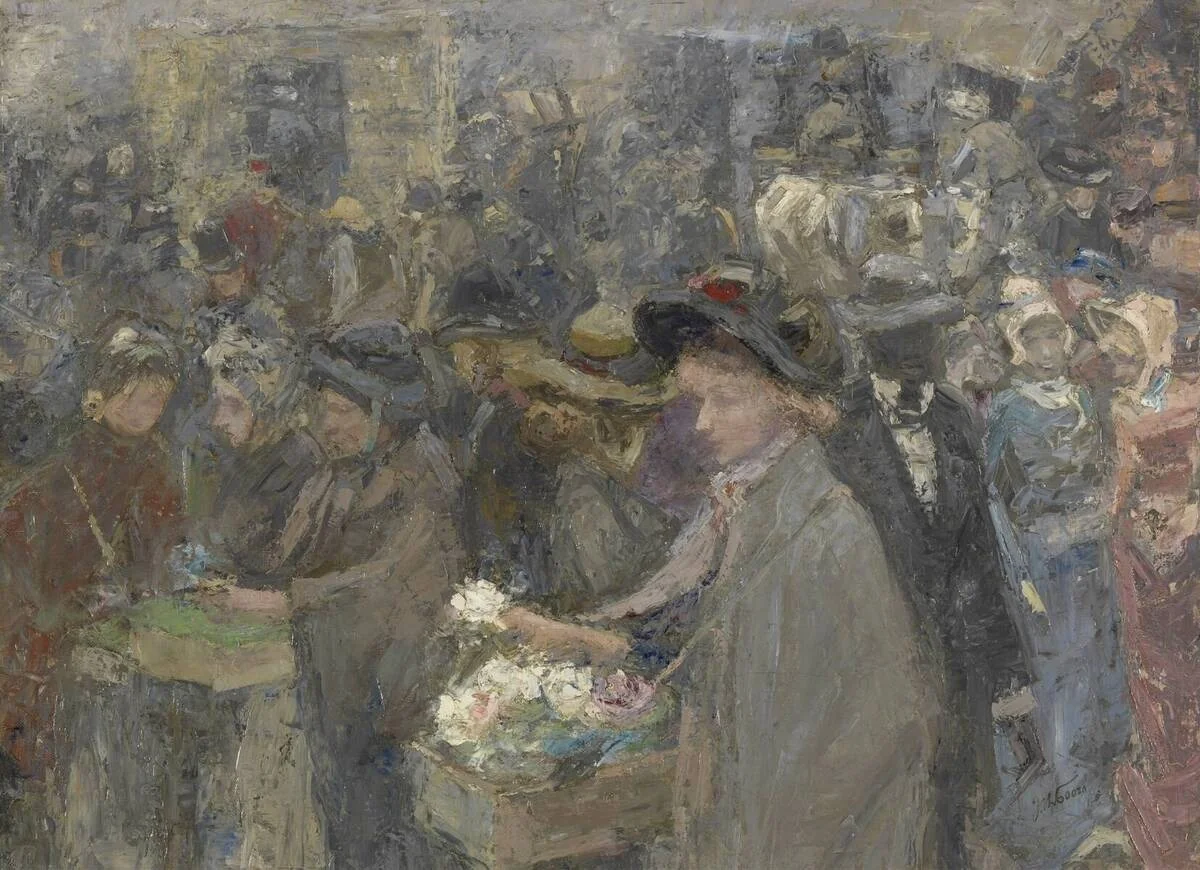 Bloemenmarkt in Londen, detail