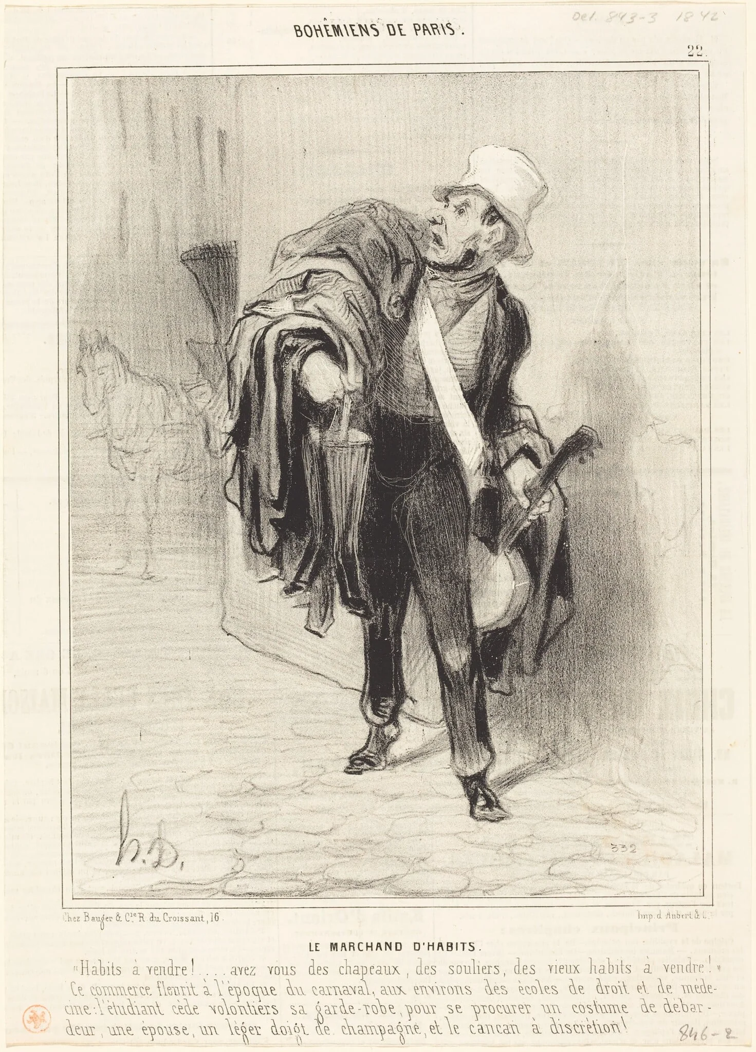 Le Marchand d'habits, detail