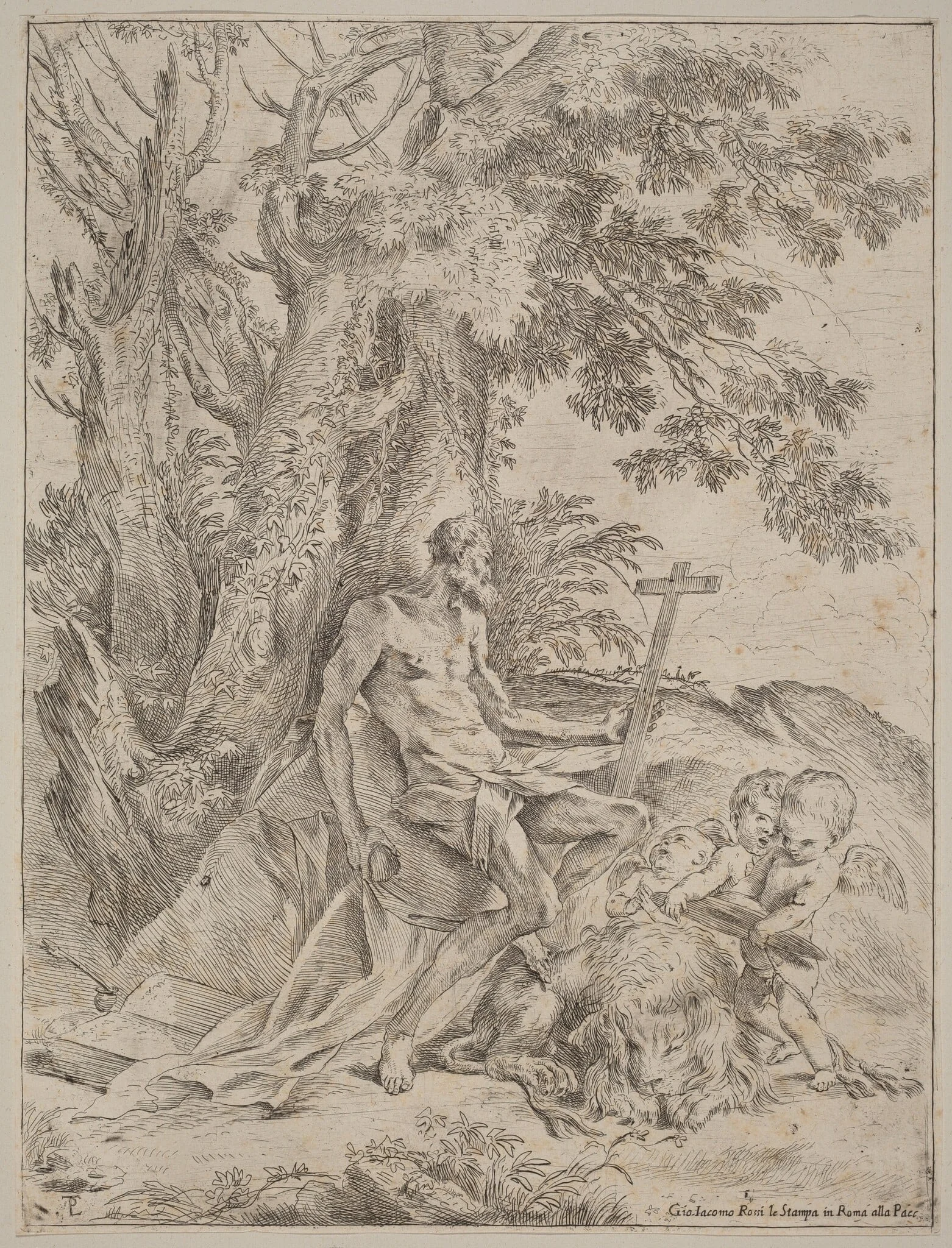 Saint Jerome, detail