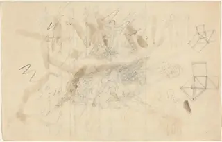 Angels Descending to the Daughters of Men, by John Flaxman, graphite, 1821