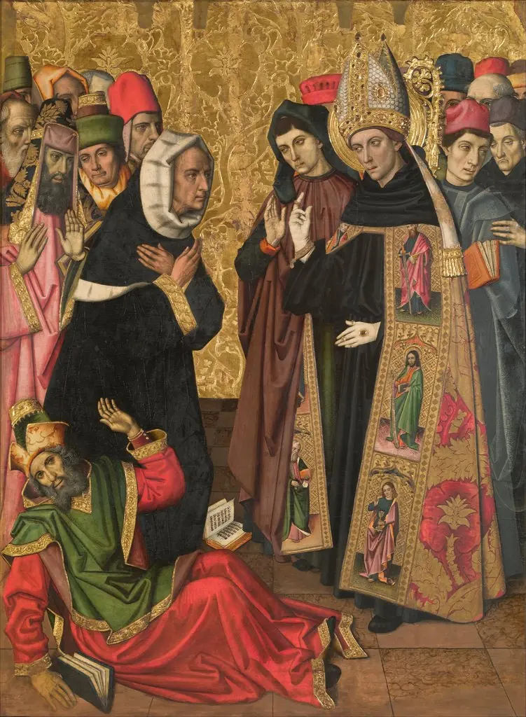 Saint Augustine Disputing with the Heretics, by Pablo Vergós, unspecified, 1470