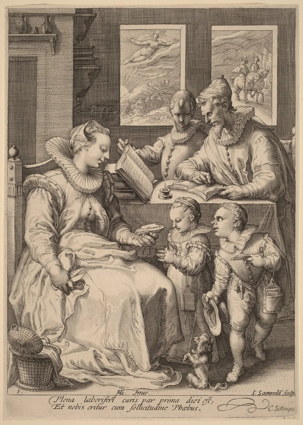 Morning, by Jan Pietersz Saenredam, ink, 1596
