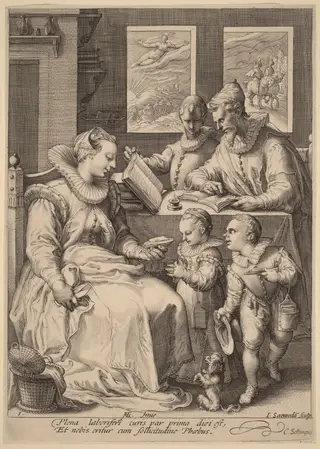 Morning, by Jan Pietersz Saenredam, ink, 1596