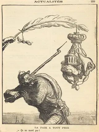 La paix a tout prix, by Honoré Daumier, 1870