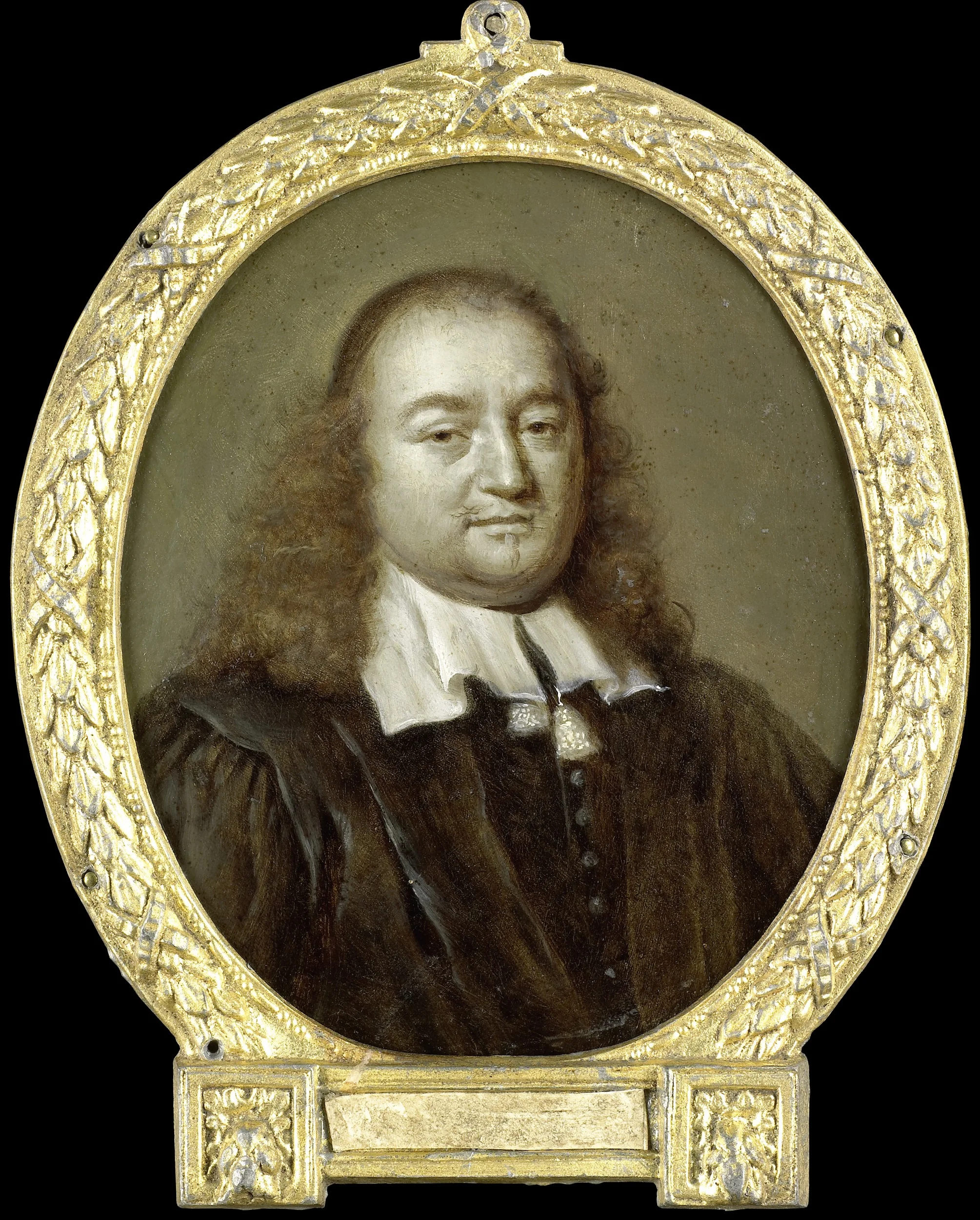 Portrait of Joannes Fredericus Gronovius, Philologist and Jurist, Professor in Leiden, detail