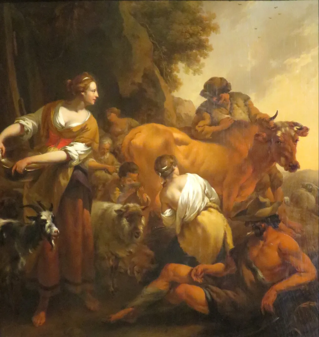 Pastoral Scene, by Nicolaes Pieterszoon Berchem, oil