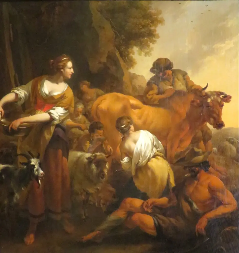 Pastoral Scene, by Nicolaes Pieterszoon Berchem, oil
