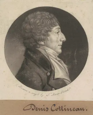 Dennis Nicholas Cottineau, by Charles B. J. Févret de Saint-Mémin, ink, 1807