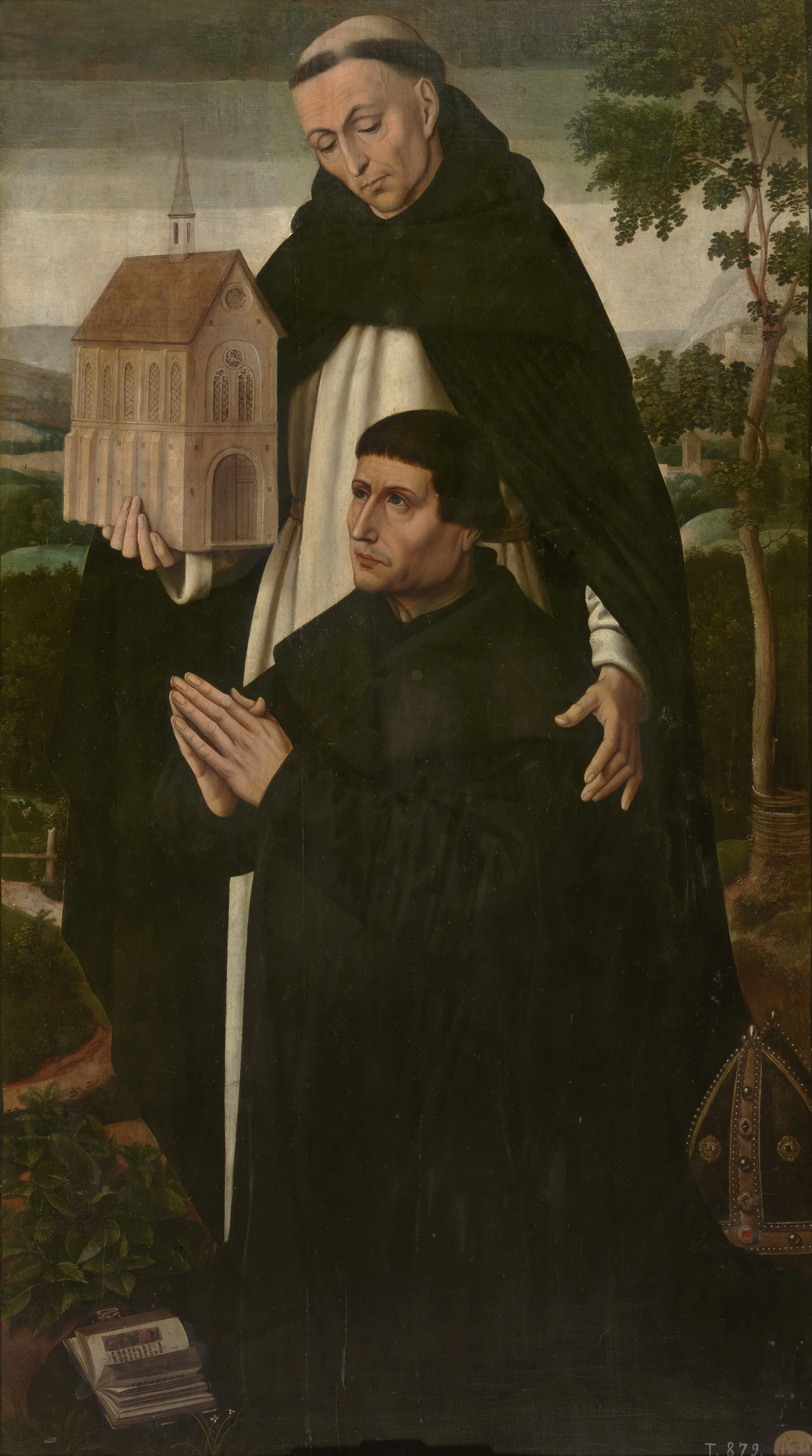 Santo Tomás y un donante, detail