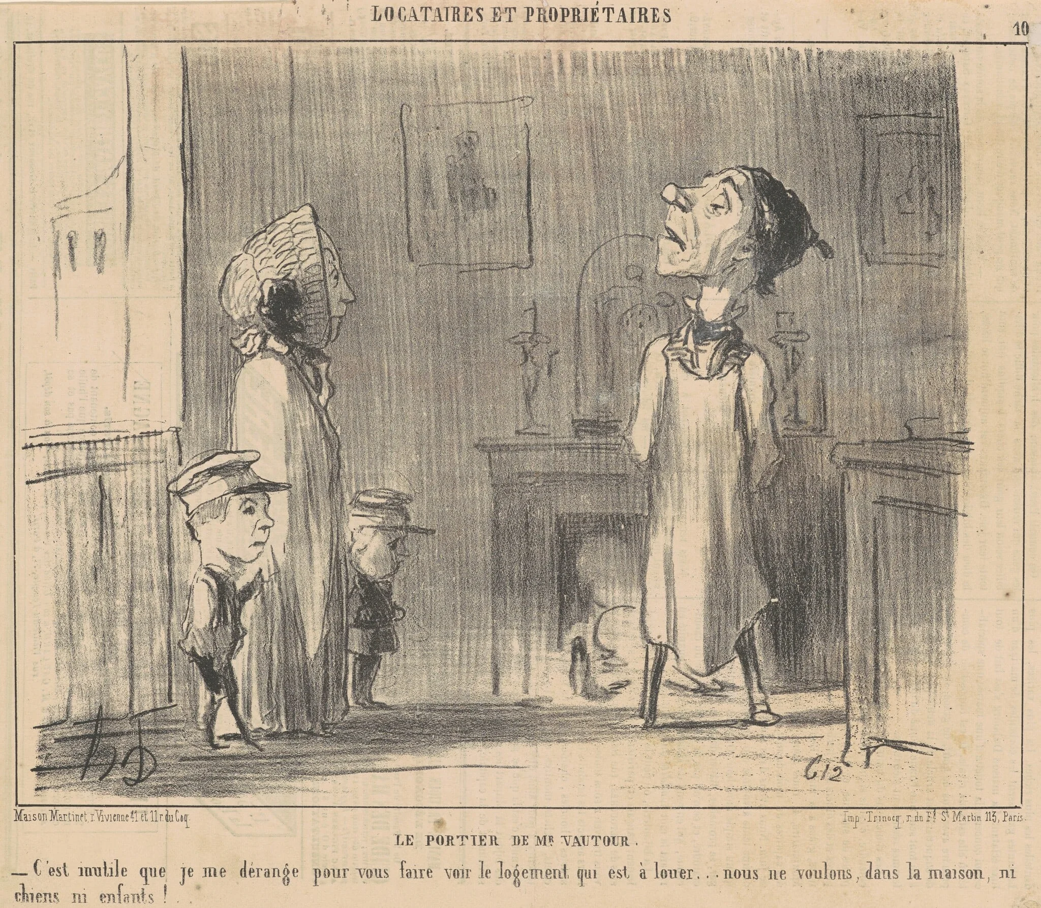 Le portier de Mr Vautour, detail