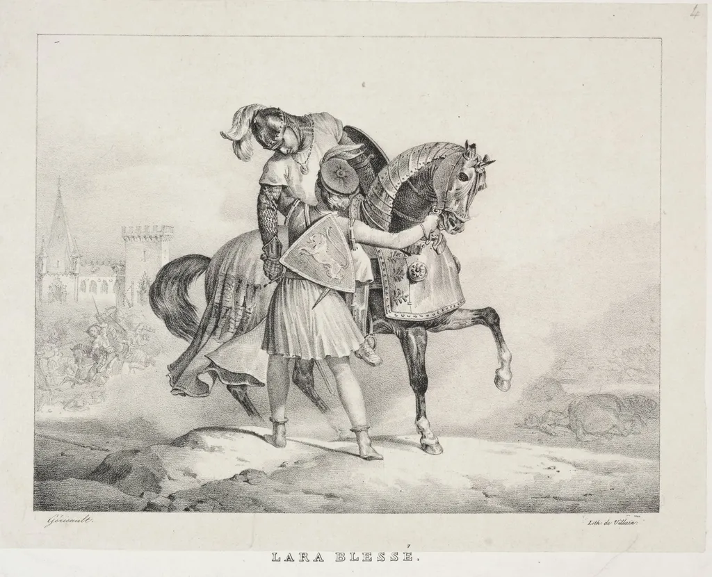 Lara Wounded, by Théodore Géricault, 1822