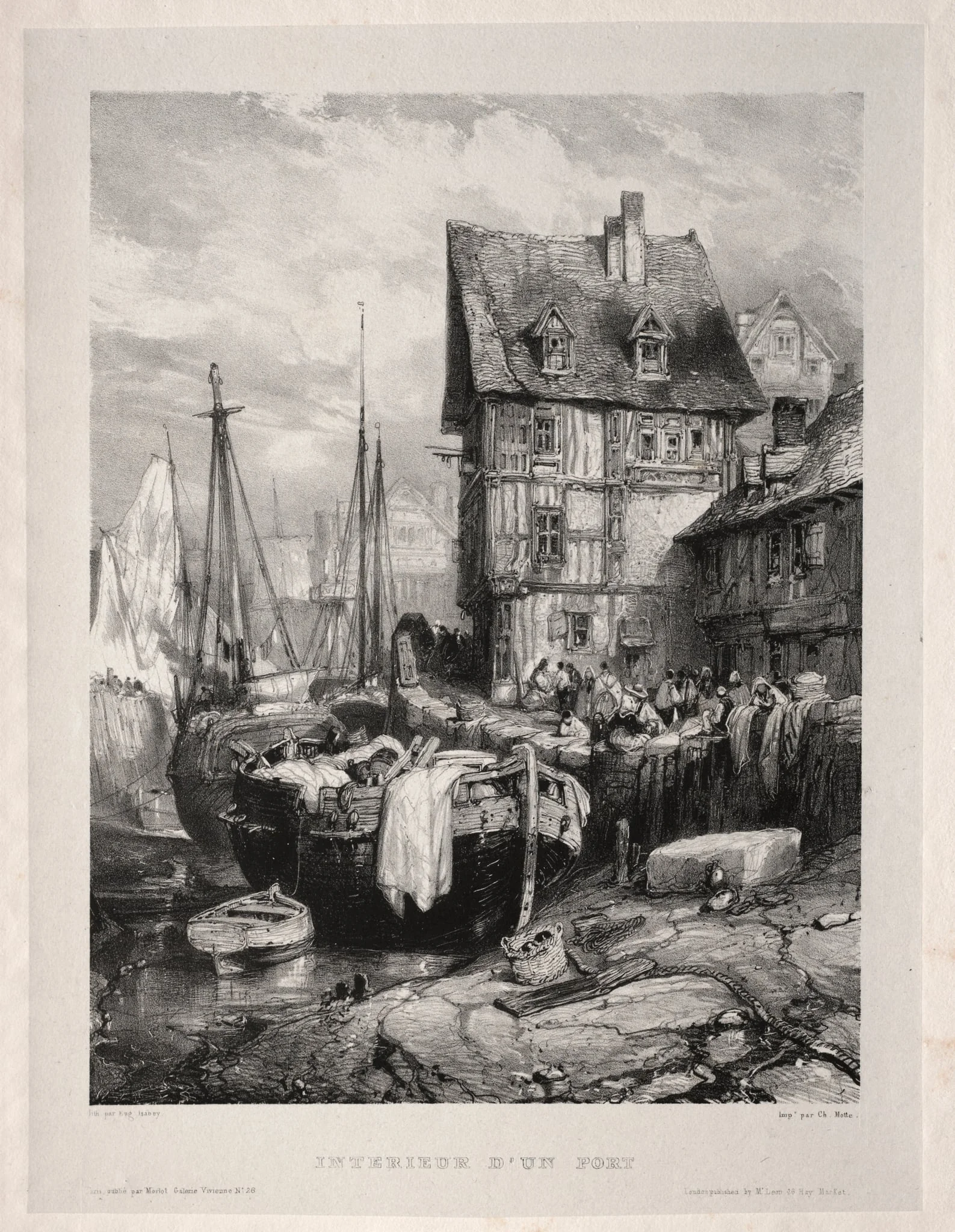 Six Marines: Intérieur d'un port, detail