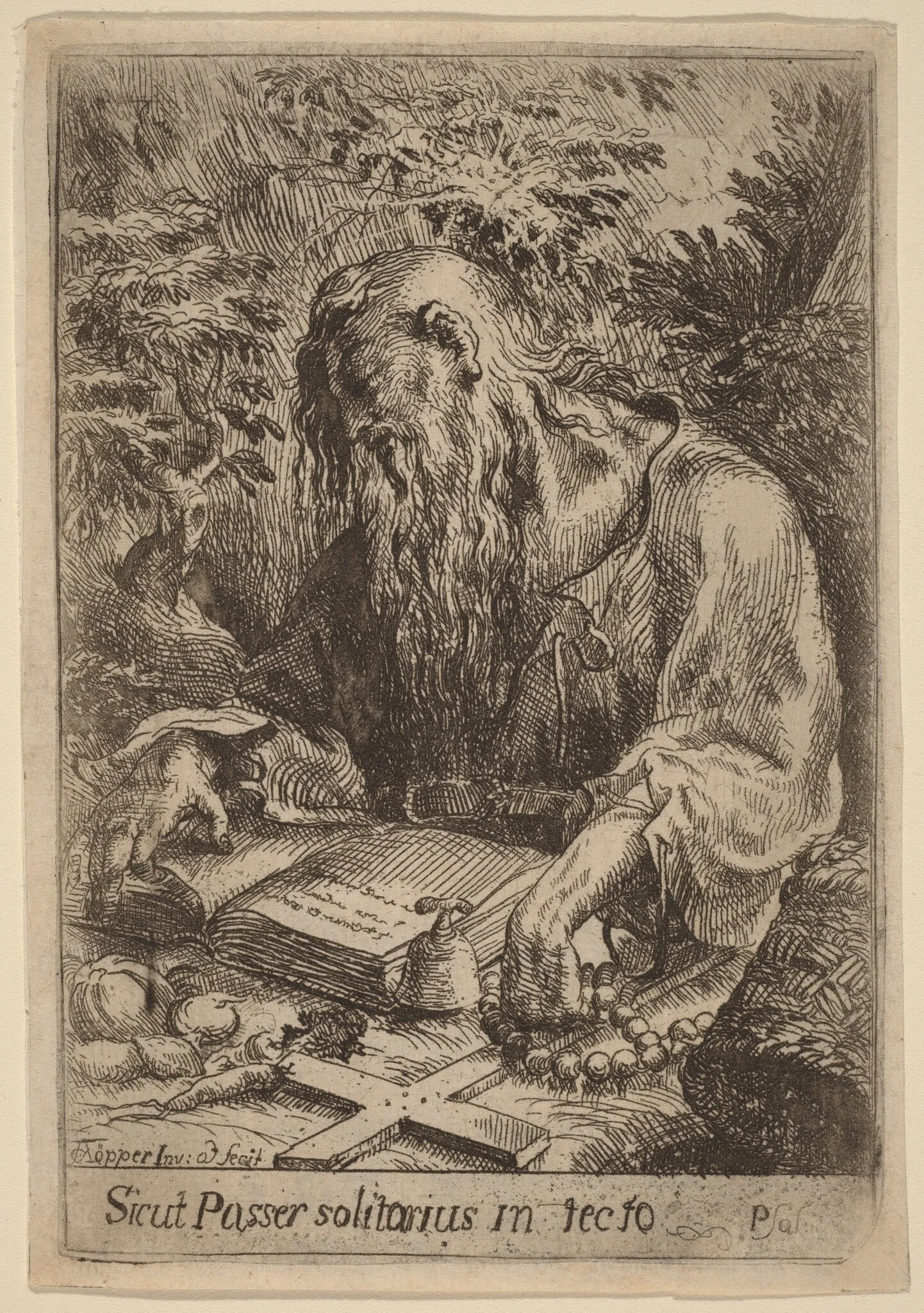 A Hermit Saint, detail