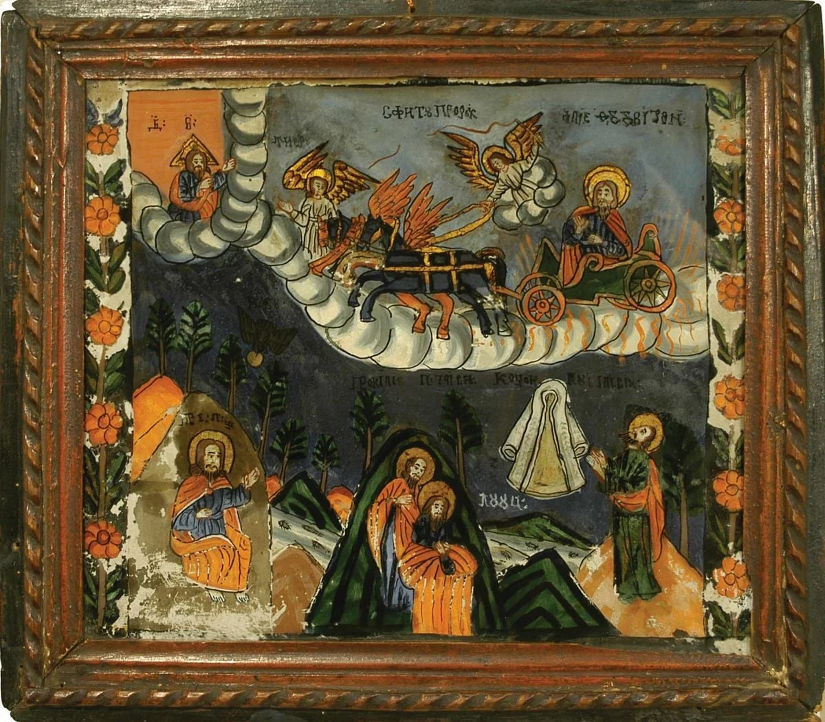 Răpirea la cer a Sfântului Ilie, detail