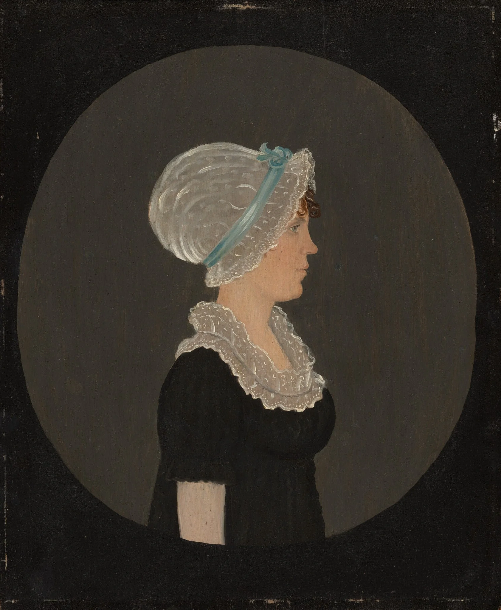 Profile Portrait of a Young Lady, detail