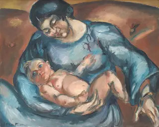Mother's Love, by Othon Friesz, oil, 1914