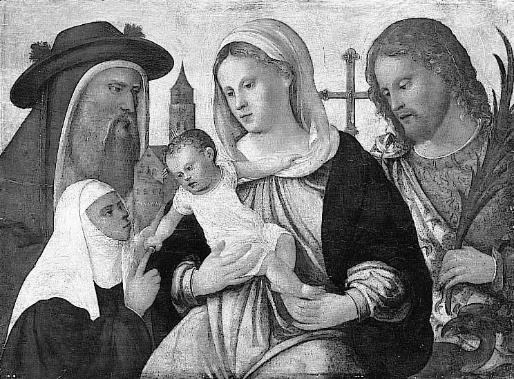 The Marriage of St. Catherine of Siena with the Christ Child, detail