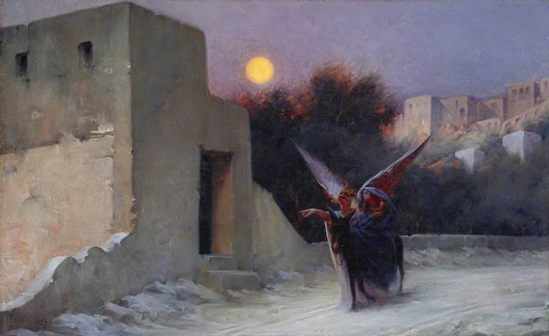 La Fuite en Egypte, detail