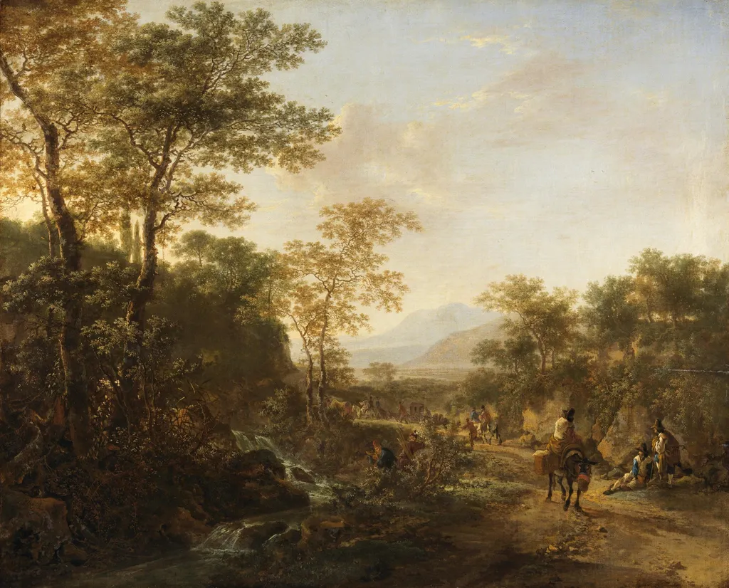 An Italian Landscape, by Jan Both, unspecified, 1647
