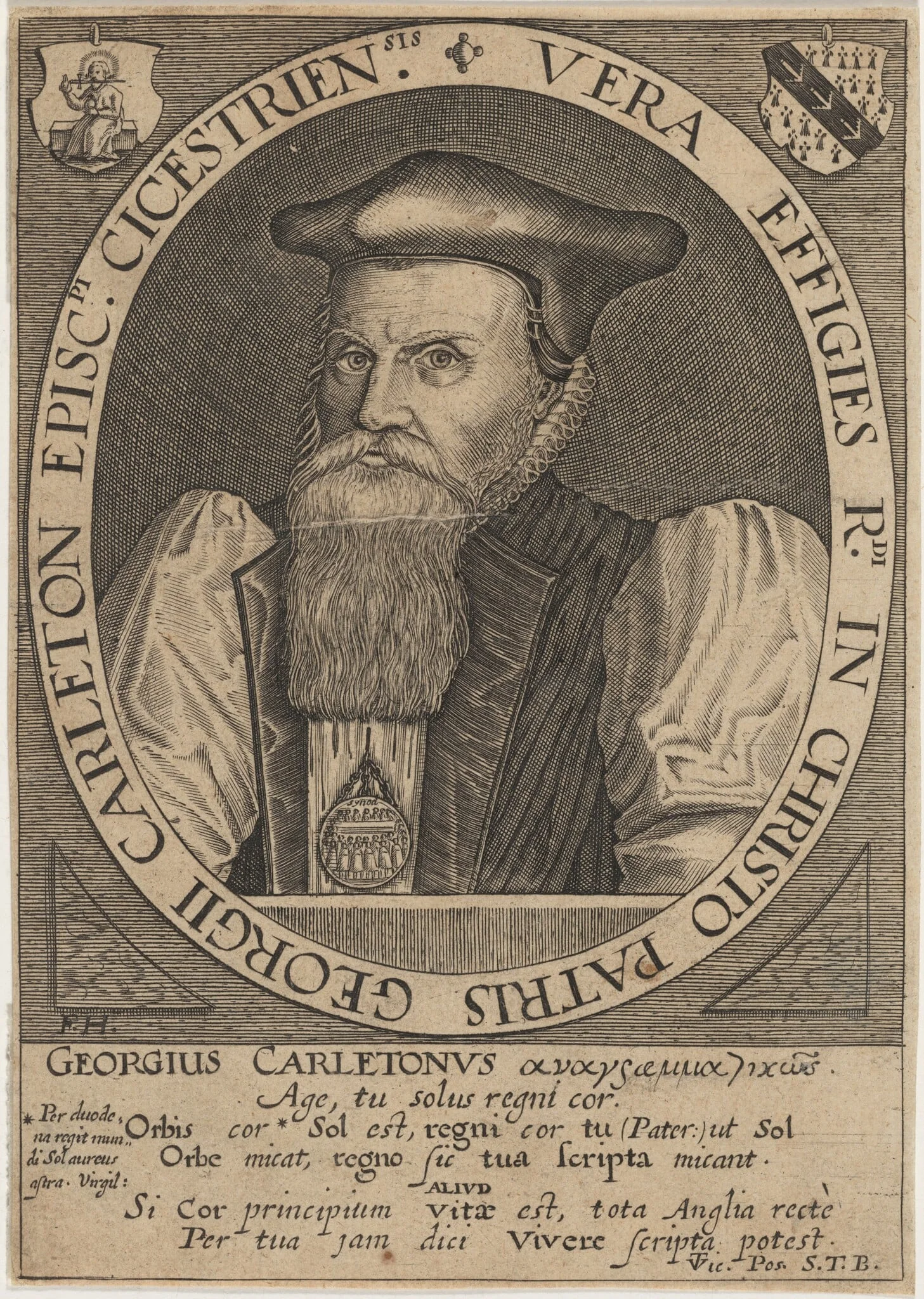 George Carleton, Bishop of Cheschester, detail