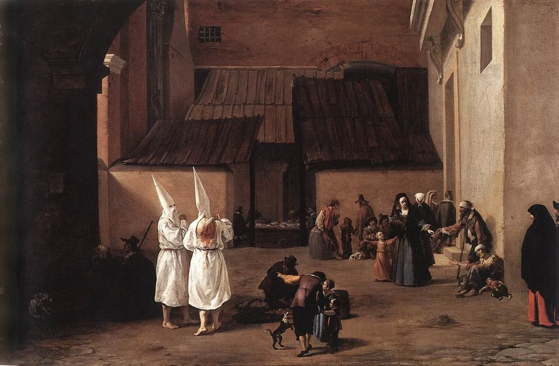 Flagellants, detail