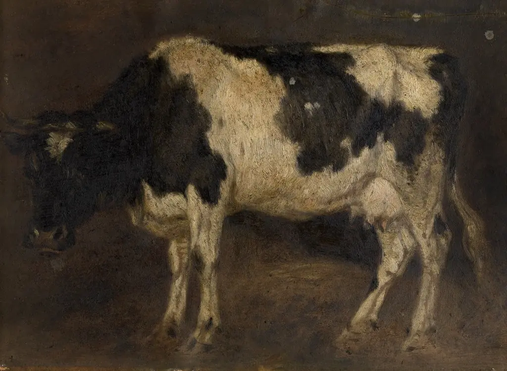 Cow, by André Plumot, unspecified, 1877