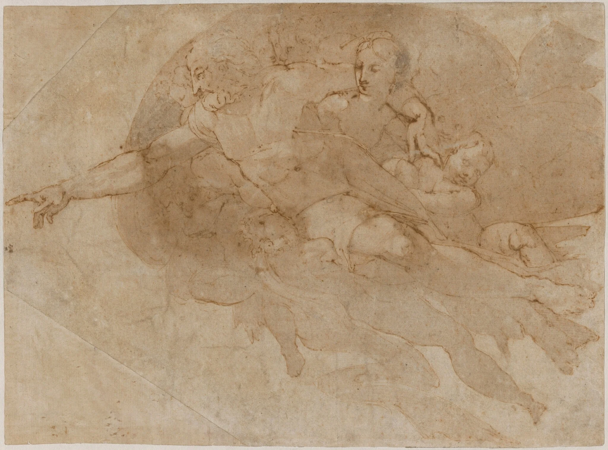 God the Father in Glory, detail