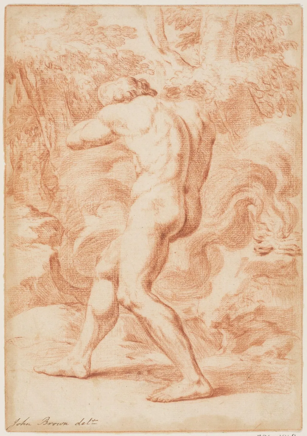 Cain after the murder of Abel, by John Brown, 1761
