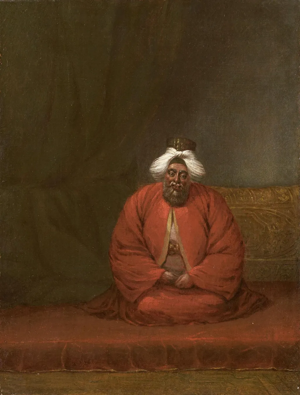 The Mufti, Supreme Religious Leader, by Jean Baptiste Vanmour, oil, 1728