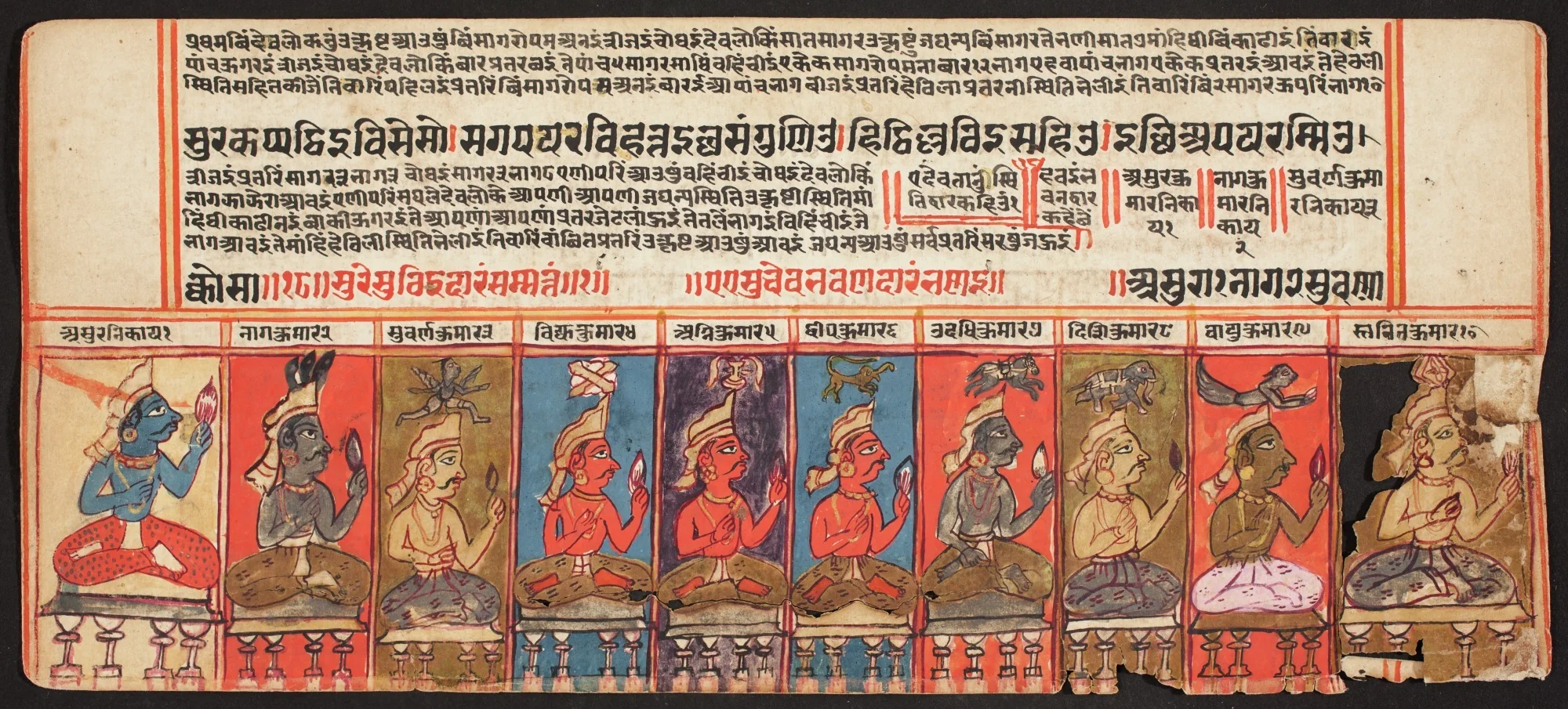 Tantric Manuscript, "Sangrahani Sutra", detail