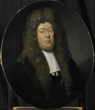 Portrait of Adriaen Paets, Director of the Rotterdam Chamber of the Dutch East India Company, elected 1668, by Pieter van der Werff, oil, 1706