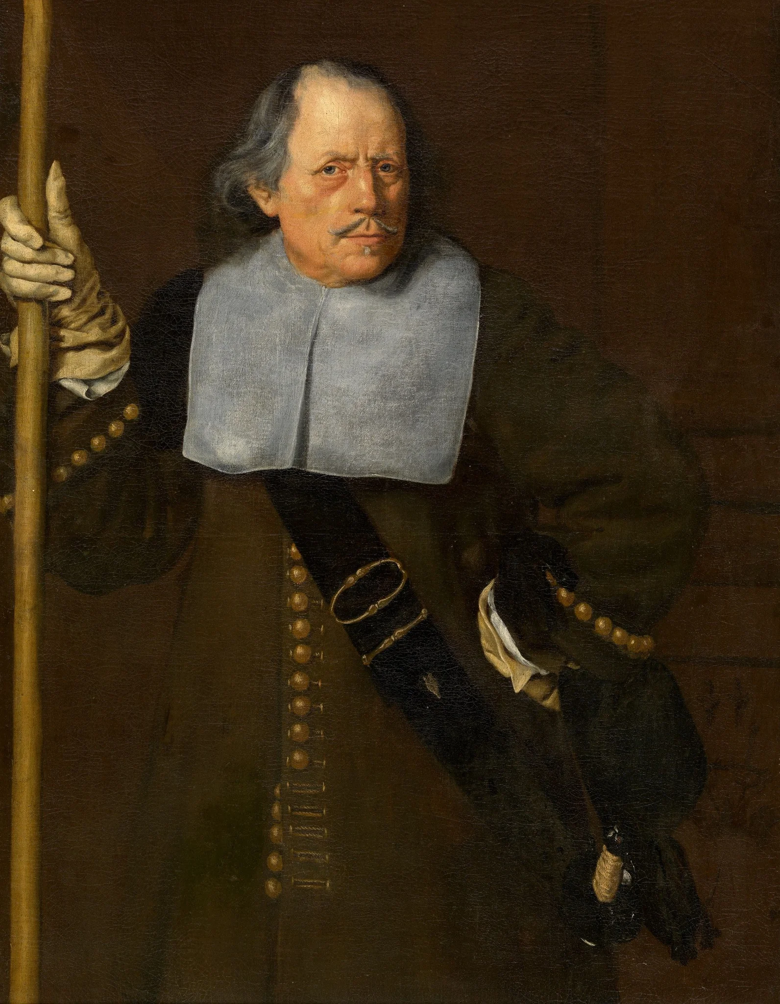Portrait of Fovin de Hasque, detail
