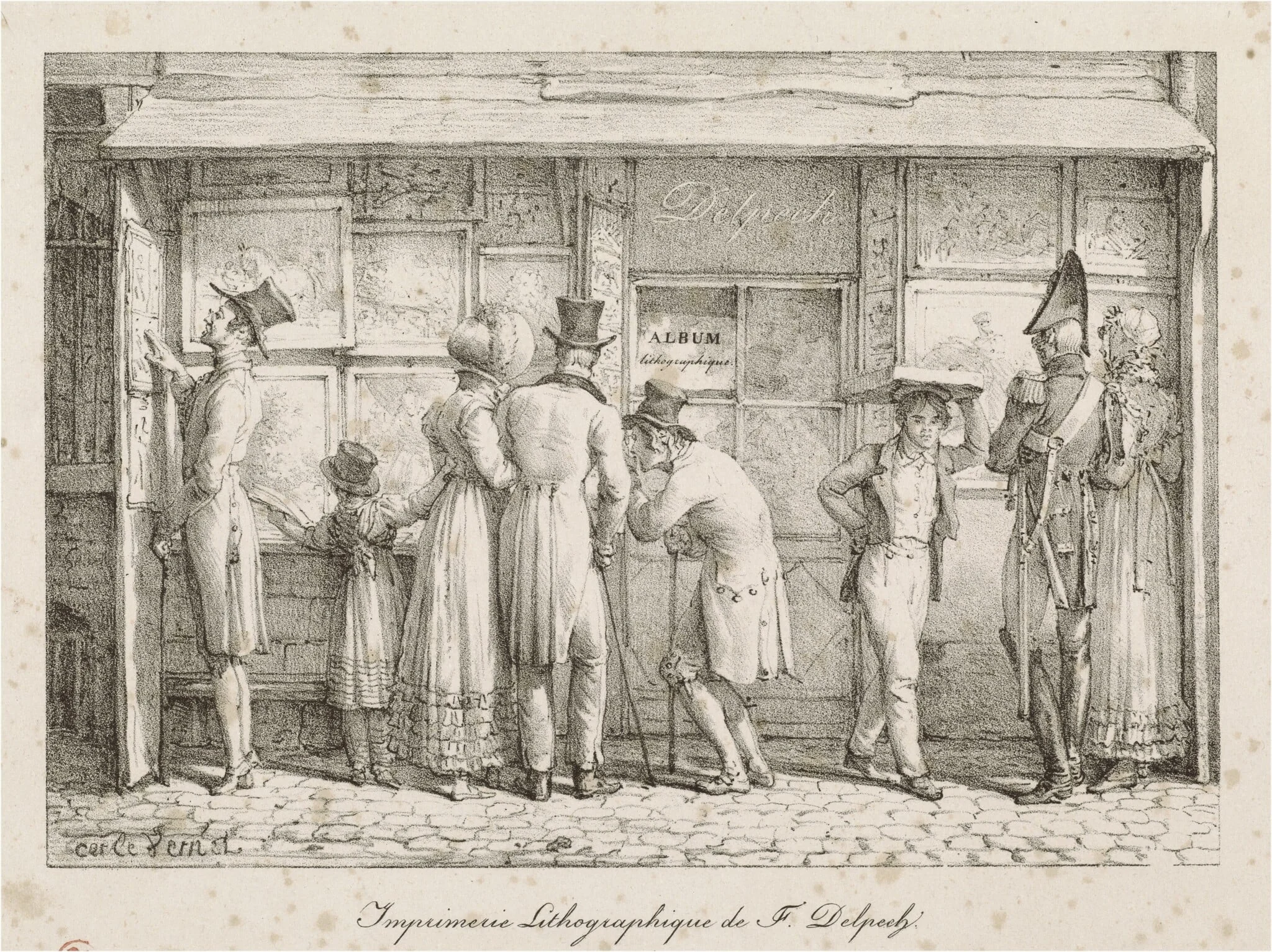 Imprimerie lithographique de F. Delpech (Lithographic Printing House of F. Delpech), detail