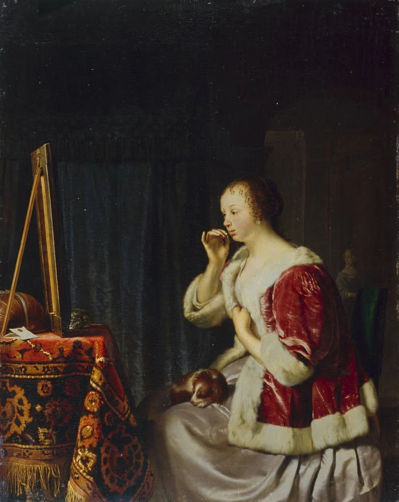 Young Woman at her Toilet, detail