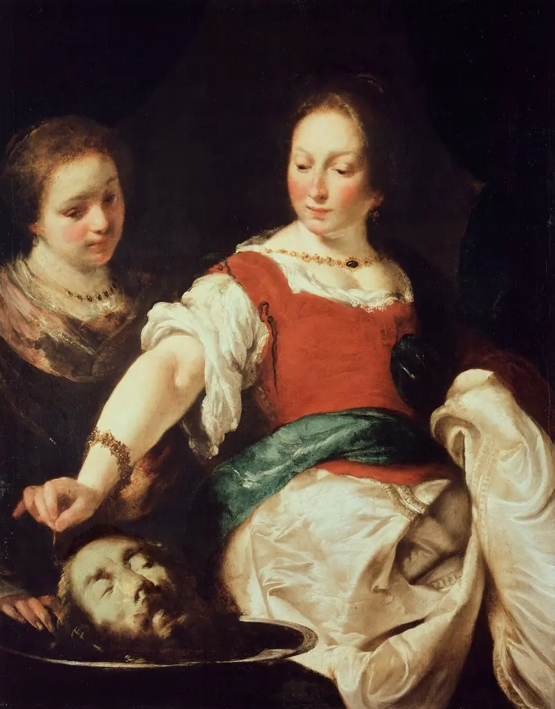 Salome, by Bernardo Strozzi, oil, 1600