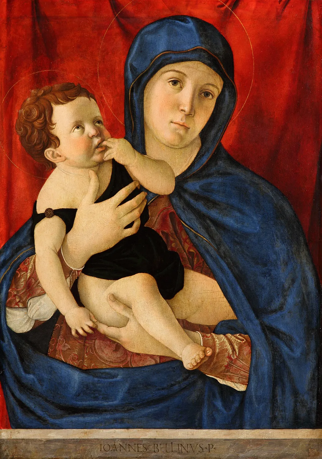 Madonna and Child, by Giovanni Bellini, paint, 1475
