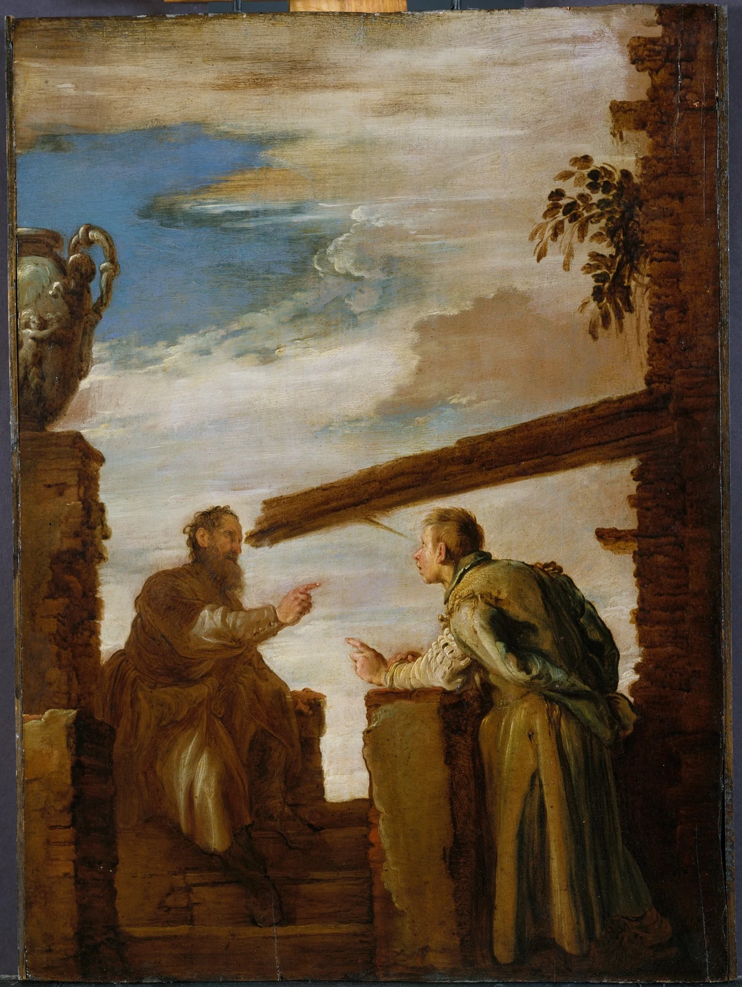 The Parable of the Mote and the Beam, detail