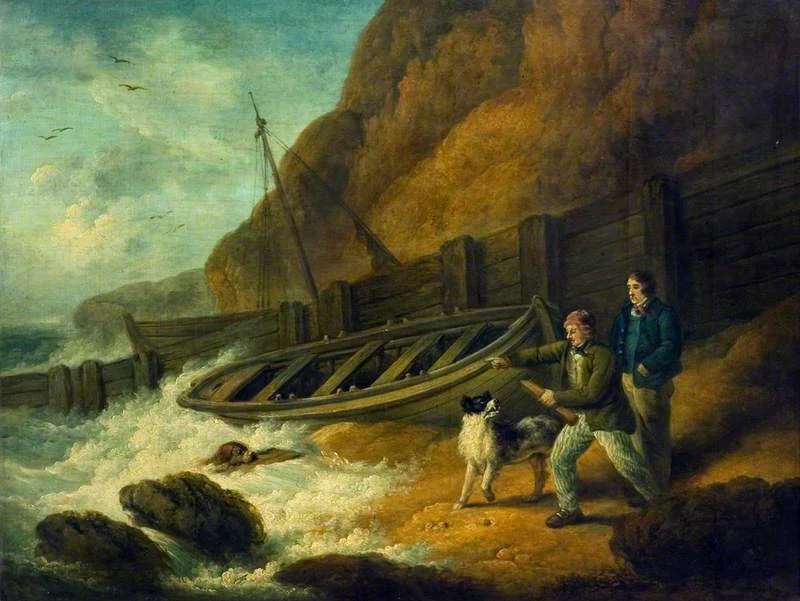 Beach Scene, detail