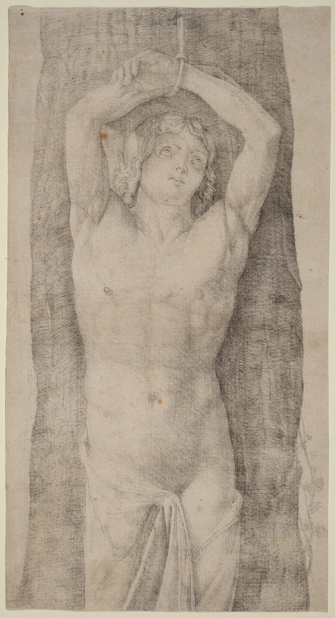 Saint Sebastian, detail