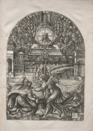 The Apocalypse:  The Angel Shows St. John the Fountain of Living Water, by Jean Duvet, 1551
