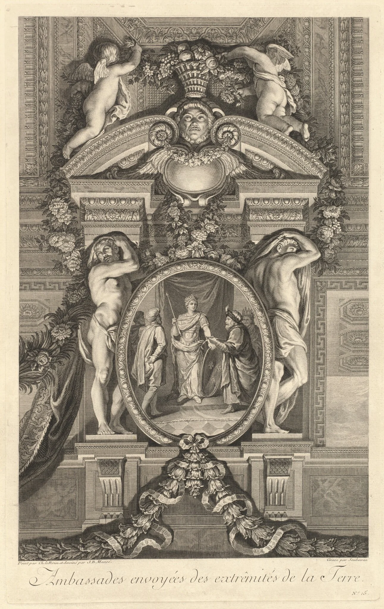 Ambassades envoyées des extrêmités de la Terre (Embassies Sent from the Extremities of the Globe) [pl. 15], detail