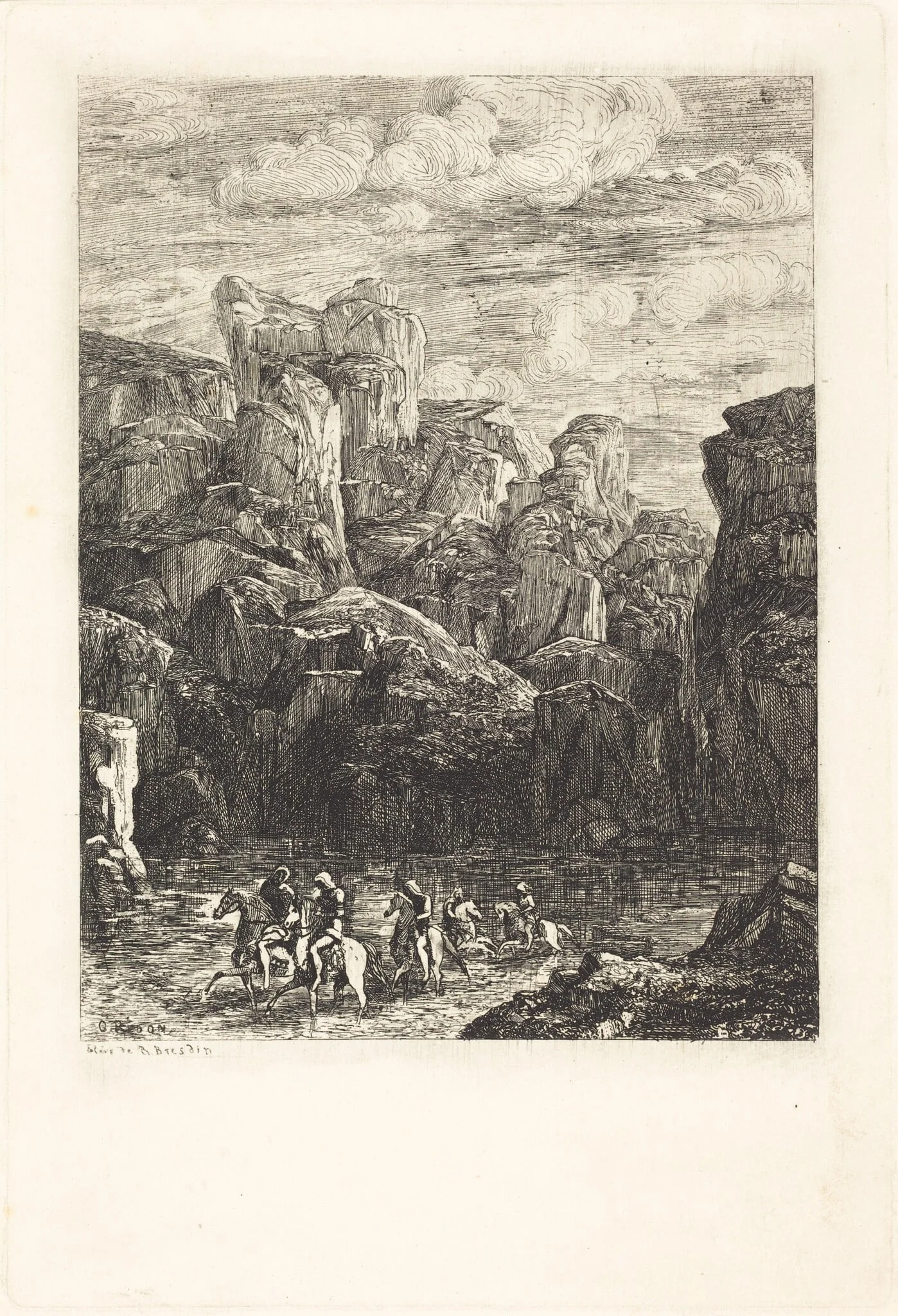 Le Gue (The Ford), detail