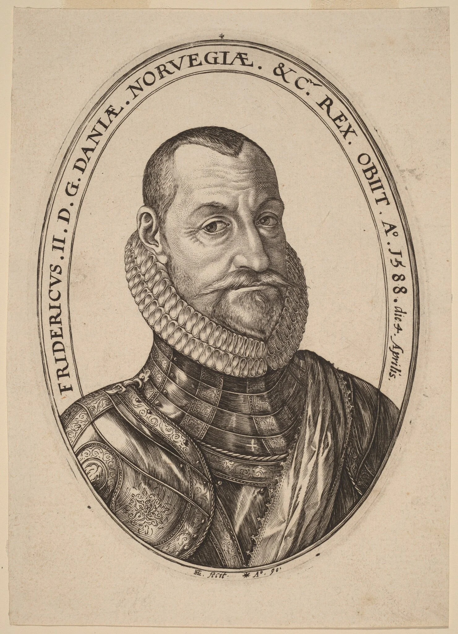 Frederick II, King of Denmark and Norway, detail