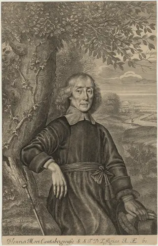 Henry More, by William Faithorne, ink, 1675