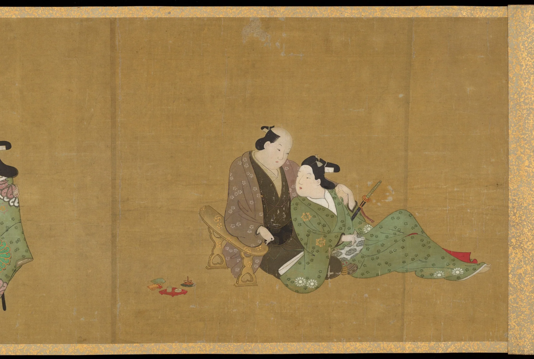 Handscroll of Ten Homoerotic (Nanshoku) Scenes, detail