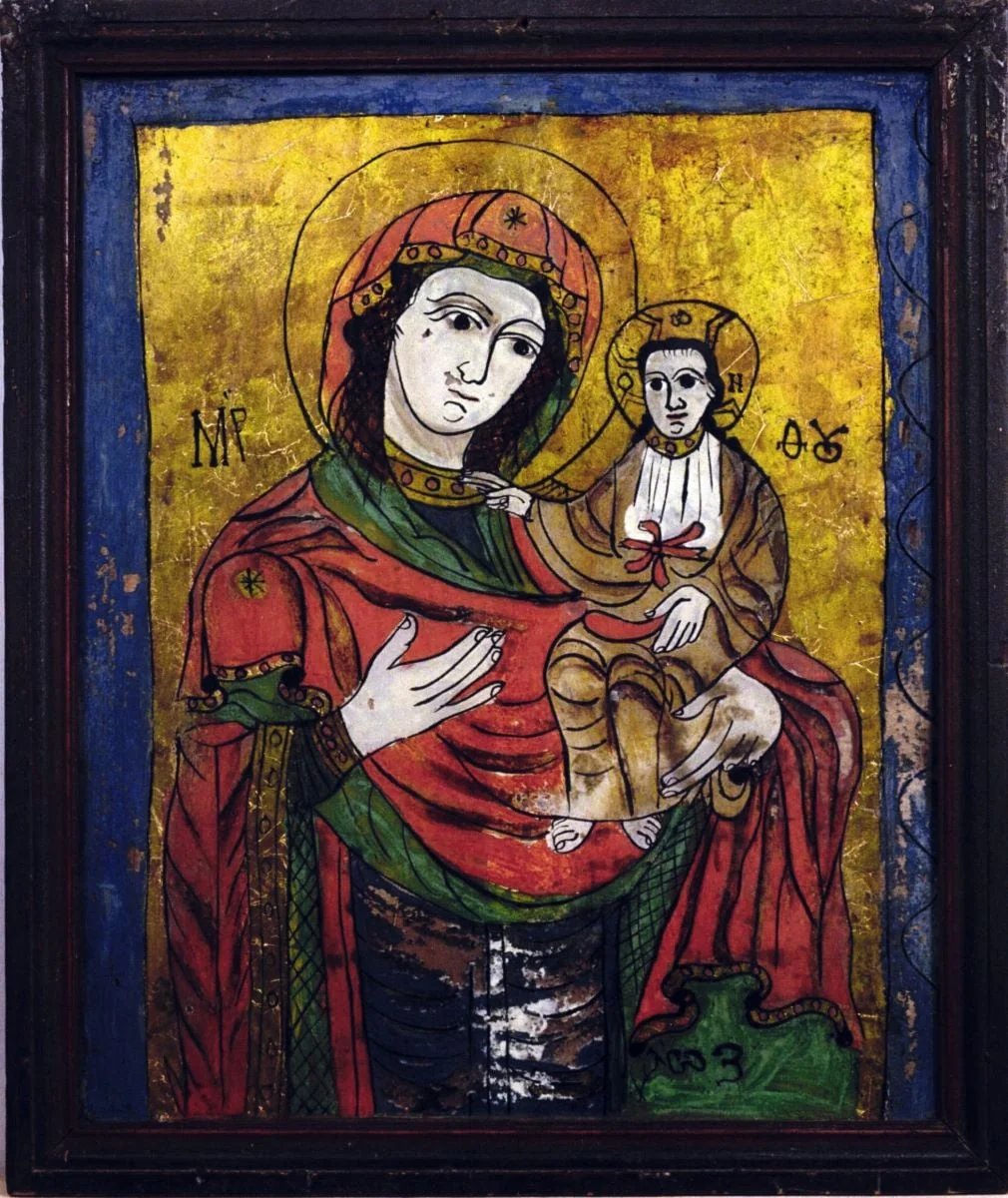 Maica Domnului cu Pruncul, detail
